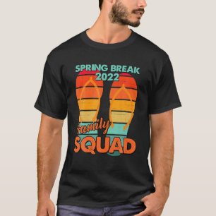 Spring Break Family Squad Beach 2022 Vintage Cool T-Shirt