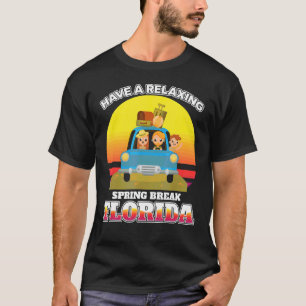 Spring Break Florida  Car Travel Vacation Mode T-Shirt