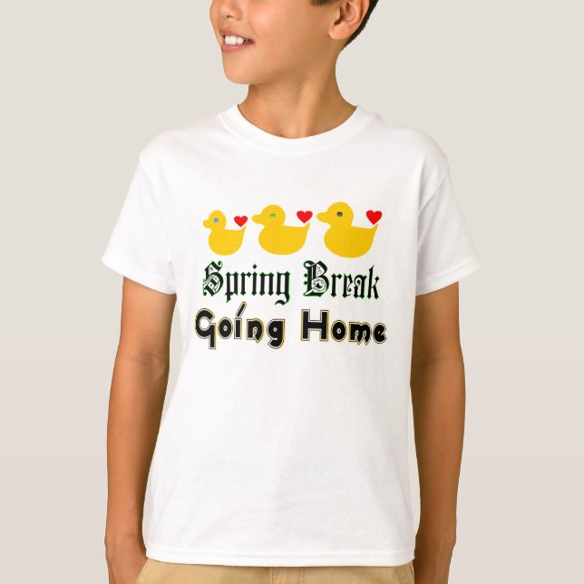 ♫♥Spring Break-Going Home Ducks Kids' T-Shirt♥♪ T-Shirt (Front)