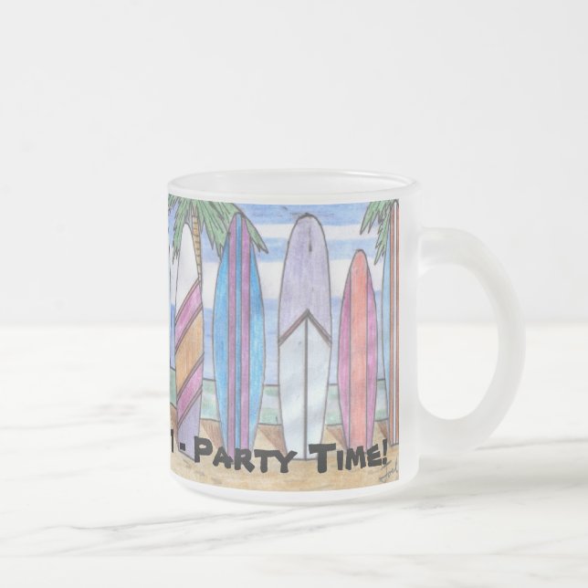 SPRING BREAK mug (frosted glass) (Right)