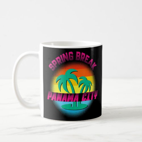 Spring Break Panama City Sunset Vintage Matching W Coffee Mug