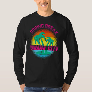 Spring Break Panama City Sunset Vintage Matching W T-Shirt