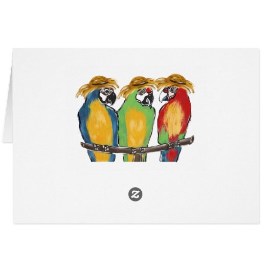 Spring Break Parrots (Back Horizontal)