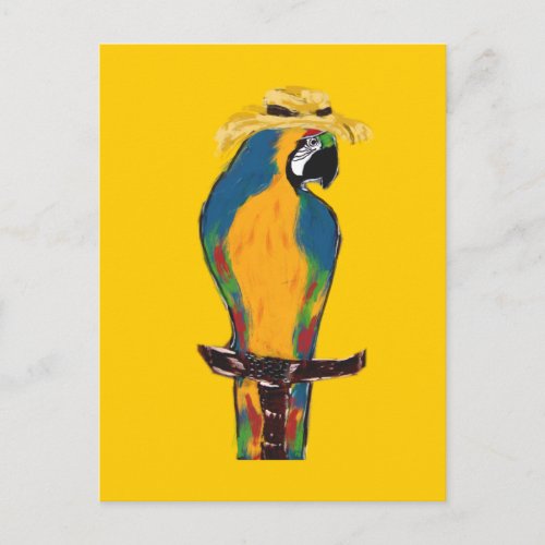Spring Break Parrots Postcard