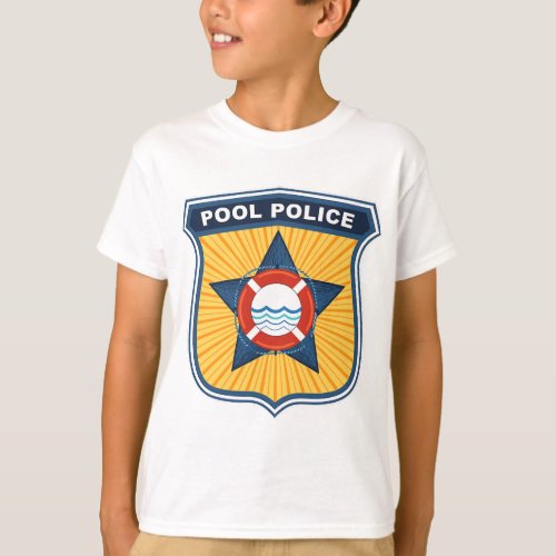 Spring Break POOL POLICE Cabana Boy Funny Lifeguar T_Shirt
