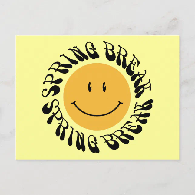 Spring Break Postcard | Zazzle
