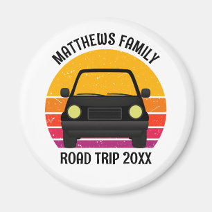 Spring Break Road Trip Sunset Customized Magnet