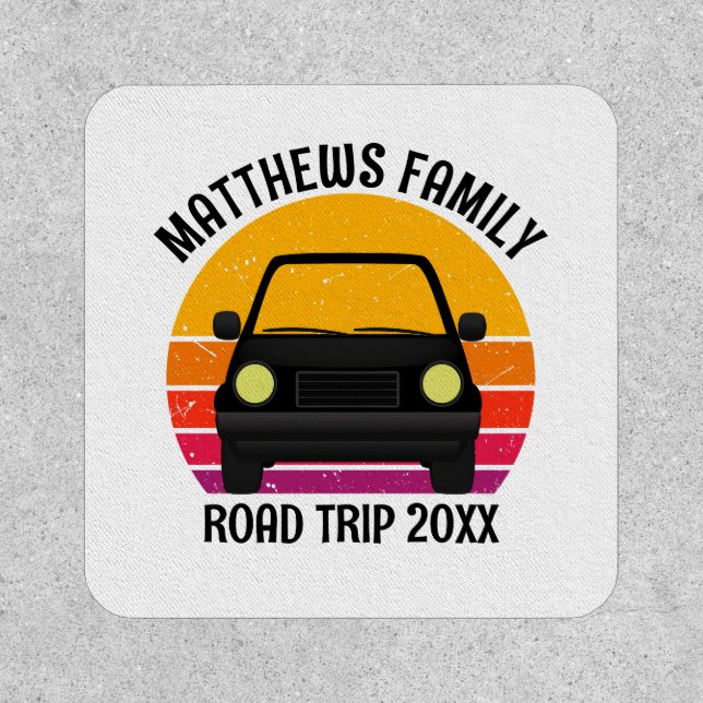 Spring Break Road Trip Sunset Customized Patch (Front)