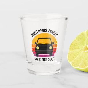 Spring Break Road Trip Sunset Customized Shot Glass