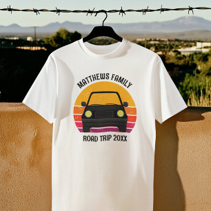 Spring Break Road Trip Sunset Customized T-Shirt