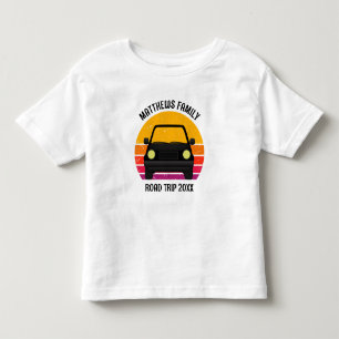 Spring Break Road Trip Sunset Customized Toddler T-shirt