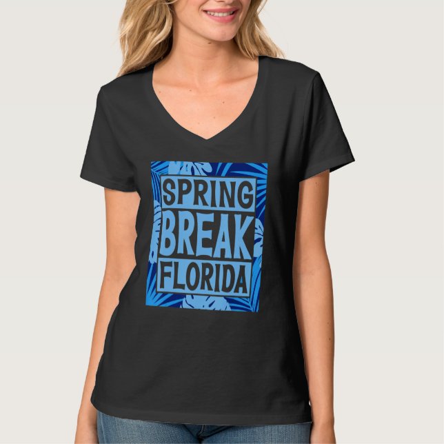 Spring Break Senior Class Student School Trip Flor T-Shirt (Front)