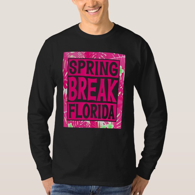 Spring Break Senior Class Student School Trip Flor T-Shirt (Front)