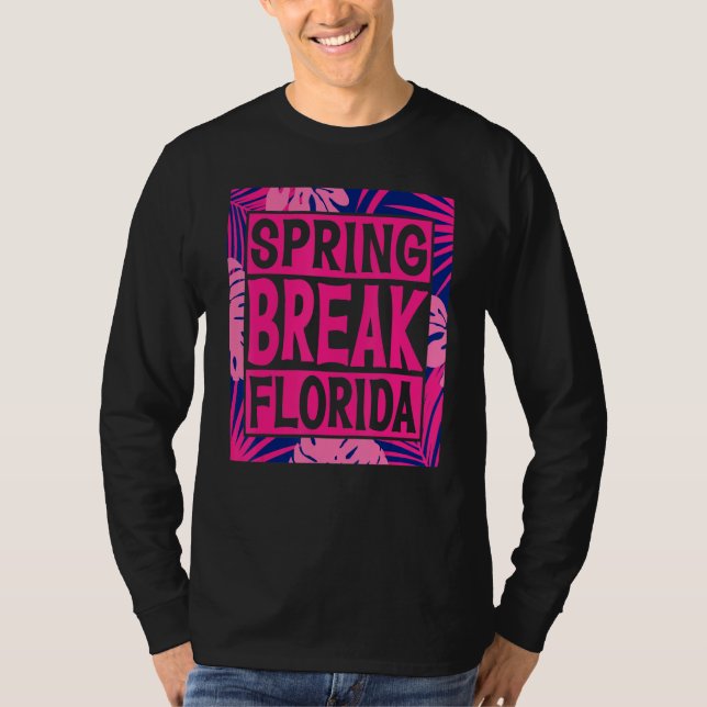 Spring Break Senior Class Student School Trip Flor T-Shirt (Front)