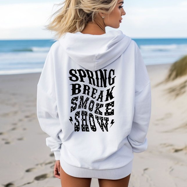 Spring Break Smoke Show Western Style Boho Hoodie (Creator Uploaded)