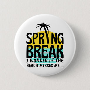 Spring Break Spring Season Button