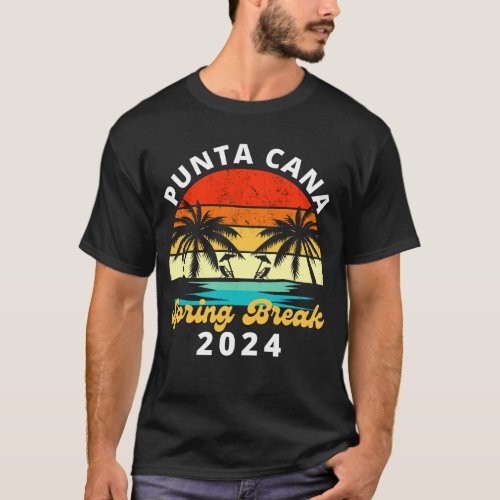 Spring Break Squad 2024 Punta Cana Souvenirs T_Shirt