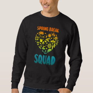 Spring Break Squad Family Matching Group Vacation Sweatshirt
