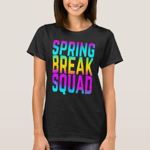 Spring Break Squad Matching Group Rainbow Vintage T-Shirt
