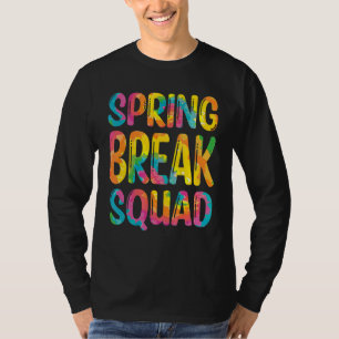 Spring Break Squad Tie Dye Matching Vacation 1 T-Shirt