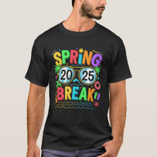 Spring Break Squad Vintage 2025 Florida Cool Sungl T-Shirt