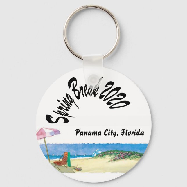 Spring Break Vacation - Keychain (Front)