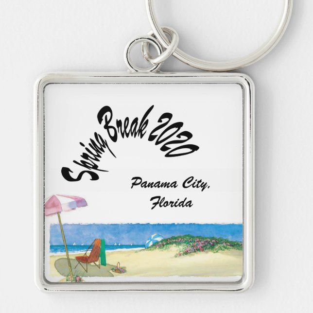 Spring Break Vacation - Keychain (Front)