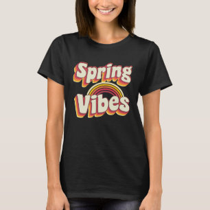 Spring break vibes Beach Colorful retro Spring Bre T-Shirt