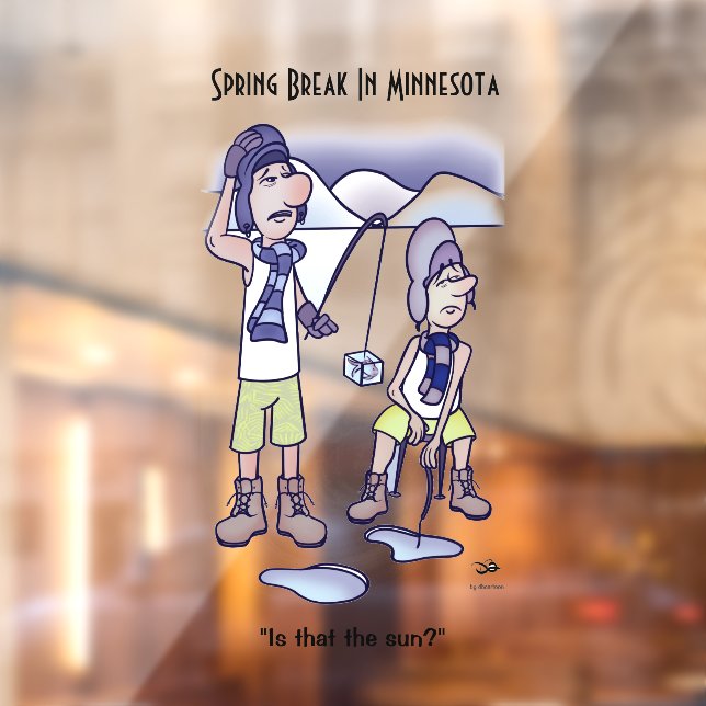 Spring Break Window Cling (Sheet 2)