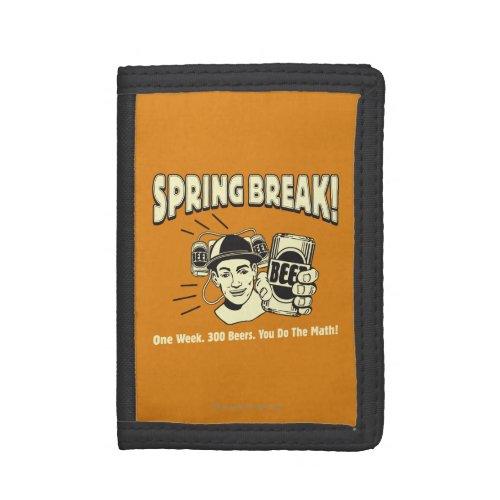 Spring Break You do the Math Tri_fold Wallet