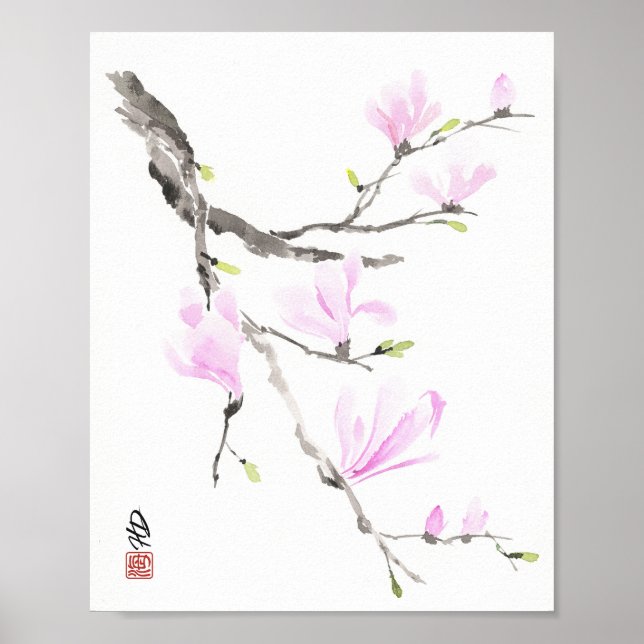 Spring Breeze Magnolia Poster (Front)