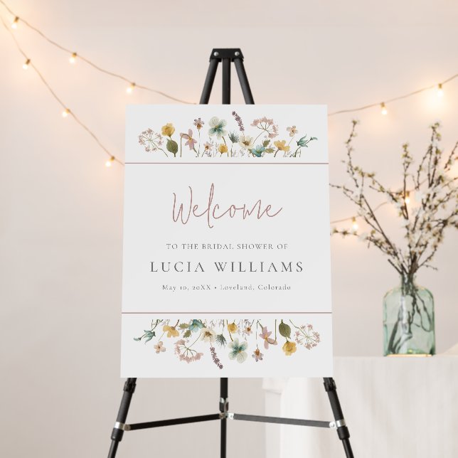 Spring Bridal Shower Foam Boards (In Situ (Stand))