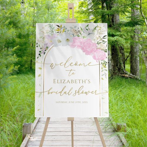 Spring Bridal Shower Welcome Sign Wildflower