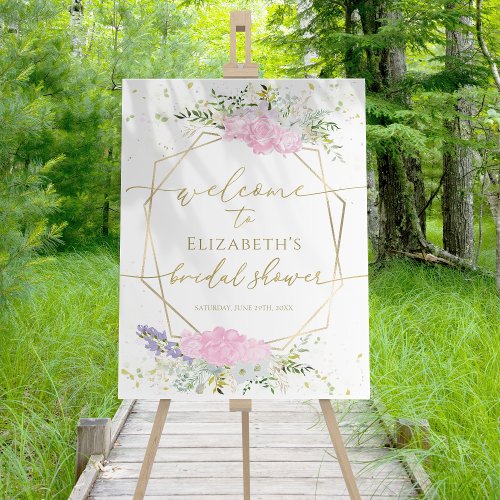 Spring Bridal Shower Welcome Sign Wildflower