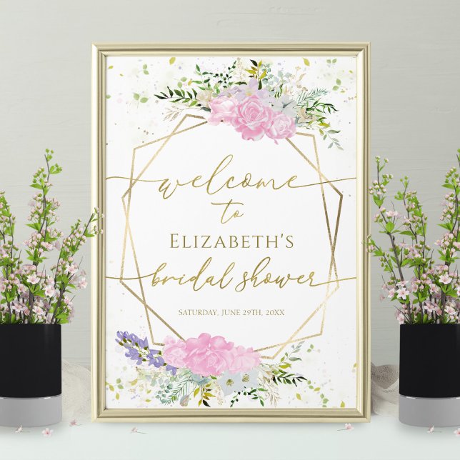 Spring Bridal Shower Welcome Sign Wildflower (Creator Uploaded)