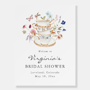Spring Bridal Tea Welcome Sign