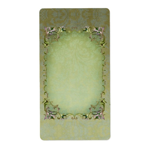 Spring Brocade Apothecary Label (Front)