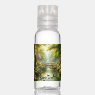 Spring brook with ducks/flowers hand sanitizer