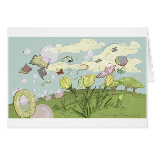 Spring Bubbles Cards (Front Horizontal)