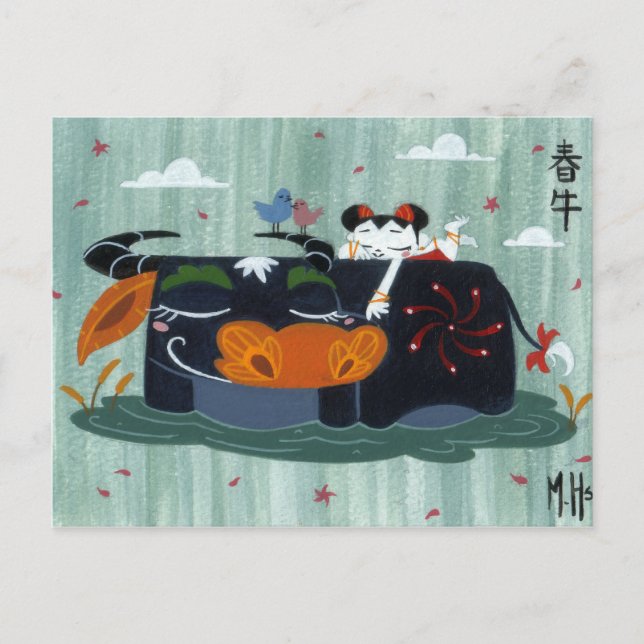 Spring Buffalo Postcard (Front)