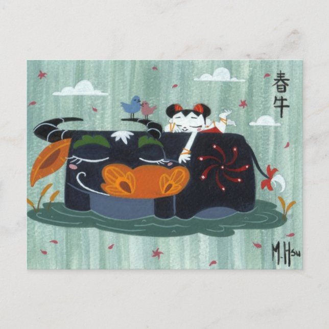 Spring Buffalo Postcard (Front)