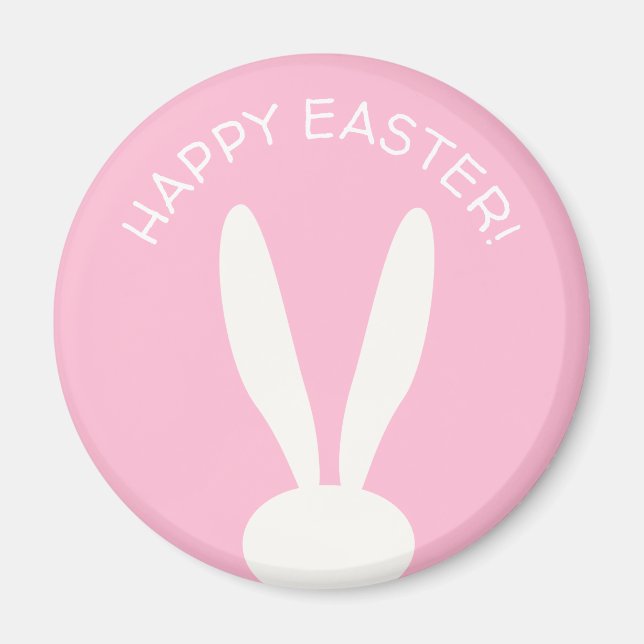 Spring Bunnies Happy Easter Eggs Hunt Party  Magnet (Front)
