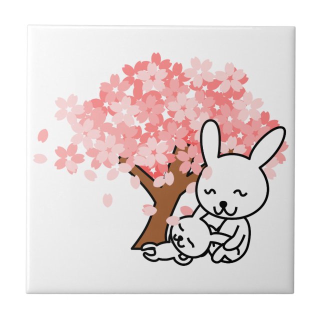 Spring Bunnies Tile (Front)