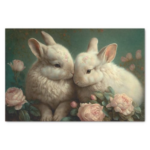 spring bunnies tissue paper