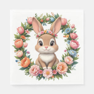 Spring Bunny Easter Napkins