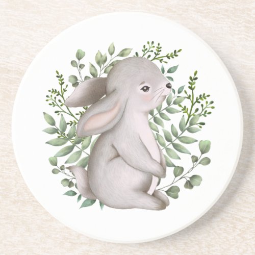 Spring Bunny Forest Rabbit Woodland Greenery Coast Coaster