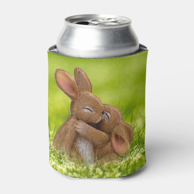 Spring Bunny Lovers Can Cooler (Can Front)