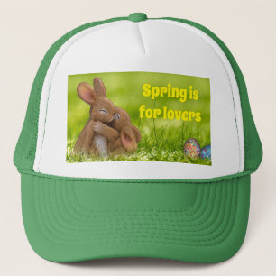 Spring Bunny Lovers Trucker Hat