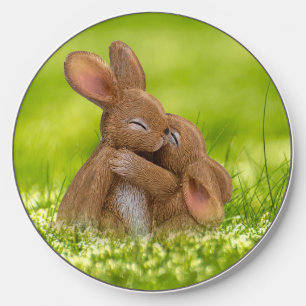 Spring Bunny Lovers Wireless Charger