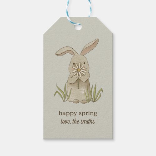 Spring Bunny Personalized Gift Tags